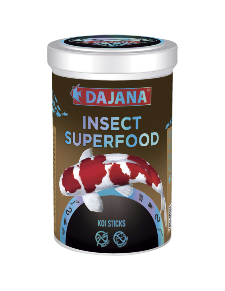 Comida para Peces de Estanque DAJANA Sticks Insect Superfood  5 L - 1,100gr