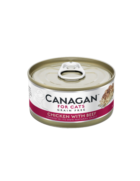 Comida Humeda para Gato CANAGAN Pollo con Ternera 12 x 75g