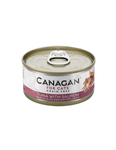 Canagan Lata para Gatos de Atún con Salmon 12 x 75g: Comida Húmeda Natural y Sabrosa - CPA