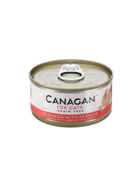 Comida Humeda para Gato CANAGAN Pollo con Gambas 12 x 75g