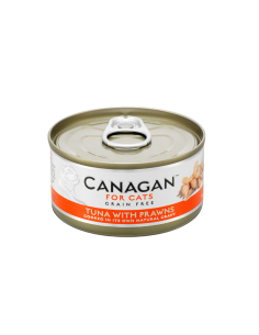 Canagan Lata para Gatos de Atún con Gambas 12  x 75g: Comida Húmeda Natural y Sabrosa - CPA