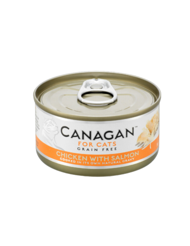 Comida Humeda para Gato CANAGAN Pollo con Salmon 12 X 75g